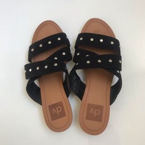*SALE* BLACK STUDDED SANDALS